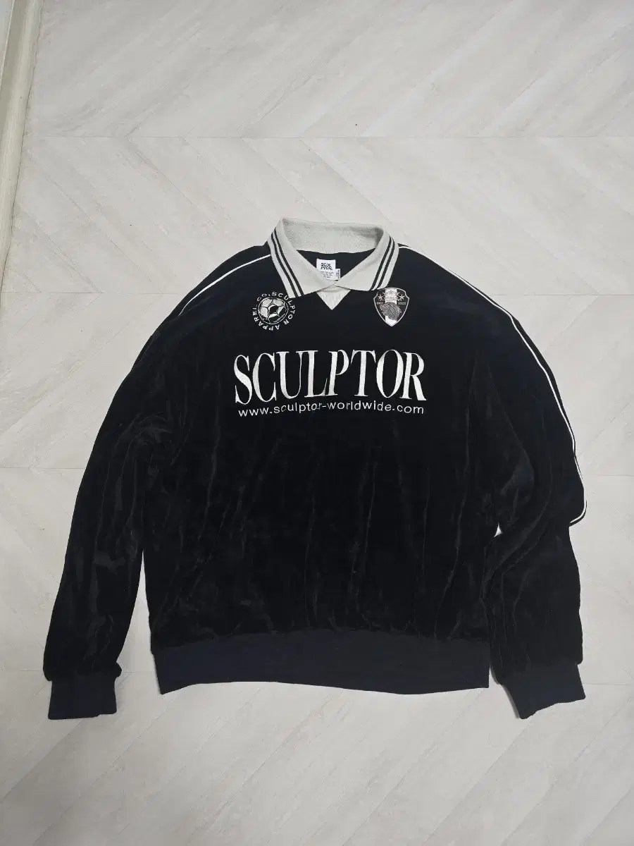 스컬프터 Velour Soccer Jersey Black (L)